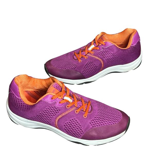 Vionic 335 Emerald 9030 Shoes 8 Wide Purple Orange Orthotic Athletic Sneakers - Picture 1 of 13